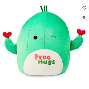 Squishmallows Cactus ‘Free Hugs’ plush stuffed animal winking Marcellus EUC